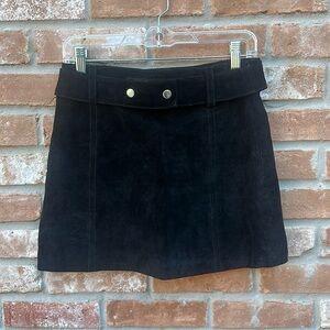 Zara Black Suede Skirt